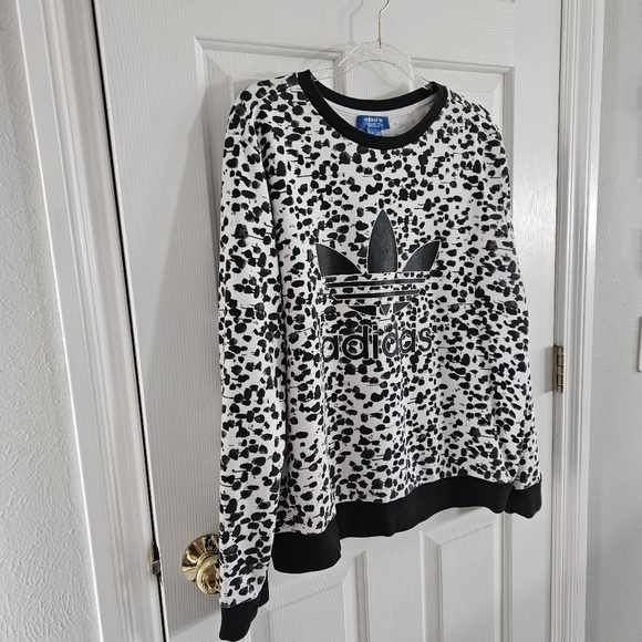 NWOT ASOS X Adidas Exclusive Inked Trefoil Sweatshirt - Picture 6 of 8